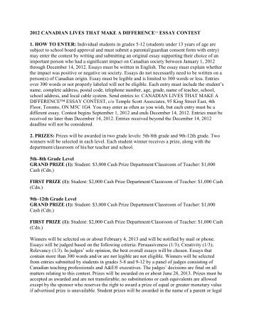 Making a difference essay